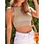cheap Tank Tops-Women&#039;s Sweater Vest Jumper Ribbed Knit Open Back Crew Neck Solid Color Outdoor Daily Stylish Sexy Spring Summer Black White S M L