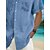 cheap Men&#039;s Shirts-Men&#039;s Shirt Summer Hawaiian Shirt Graphic Prints Leaves Turndown Blue Outdoor Street Short Sleeves Button-Down Print Clothing Apparel Linen Tropical Fashion Hawaiian Designer