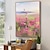 billiga Blom- och växtmålningar-oljemålning handgjord målning i stor storlek handmålad väggkonst abstrakt landskap dukmålning heminredning dekor ingen rammålning endast