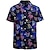 preiswerte Lagerhemden für Herren-Tropischer Flamingo Herren Resort Hawaiian 3D Printed Shirt Cuban Collar Kurzarm Sommer Strand Aloha Shirt Urlaub Täglich Tragen S bis 3XL