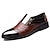 cheap Men&#039;s Slip-ons &amp; Loafers-Men&#039;s Loafers &amp; Slip-Ons Plus Size Leather Loafers Business Casual Daily Office &amp; Career PU Loafer Black Brown Color Block Spring Fall
