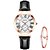 cheap Quartz Watches-CHENXI New Women Watch Fashion Leather Belt Rose Gold Quartz Wristwatches For Ladies Dress Clock Wrist Watches For Women
