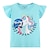 cheap Tees &amp; Blouses-Kids Girls&#039; T shirt Cartoon Outdoor Short Sleeve Crewneck Adorable 3-7 Years Spring Blue