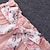baratos Conjuntos-2 Peças Infantil Para Meninas Floral Conjunto de camiseta e shorts Conjunto Sem Manga Tropical Casual 7-13 anos Verão Colorido Rosa