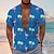 voordelige Hawaiiaanse reversoverhemden voor heren-Voor heren Overhemd Hawaiiaans overhemd Flamingo Kokosnootboom Grafische prints Strijkijzer Geel Blozend Roze Marineblauw blauw Groen Dagelijks Hawaii Korte Mouw Afdrukken Button-omlaag Kleding