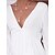 cheap Casual Dresses-Women&#039;s Casual Dress Cotton Dress Cotton Mini Dress Outdoor Daily Fashion Casual Ruched Patchwork V Neck Summer Spring Fall Long Sleeve Regular Fit 2023 White Plain S M L XL 2XL