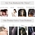 abordables Cheveux humains et postiches-Femme Cheveux Naturel humain Postiches Droit 100 % Tissée Main Design à la mode / Doux / Soirée Soirée / Fête / Soirée / Usage quotidien