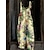 cheap Women&#039;s Jumpsuits-Women&#039;s Overall Print Floral Crew Neck Streetwear Daily Vacation Loose Fit Sleeveless White Pink Red S M L Summer