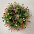 billiga Konstgjorda växter-konstgjorda blomblad krans, gröna blad krans, rund krans för ytterdörr hängande vägg fönster bröllopsfest dekor 1st stor 45cm(17in)
