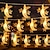 abordables Guirlandes Lumineuses LED-ramadan eid guirlandes lumineuses étoile lune mubarak 3m 20leds / 6m 40leds led guirlandes lumineuses ramadan kareem décoration pour la maison 2023 fête du festival islamique musulman fournitures