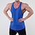 cheap Sports &amp; Outdoors-Men&#039;s Gym Tank Top Workout Tank Singlet Sleeveless Athletic Athleisure Breathable Lightweight Soft Cotton Fitness Gym Workout Running Sportswear Activewear Solid Colored Black White Yellow