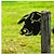 levne Venkovní nástěnné závěsy-zvířata kovová zahradní umělecká výzdoba, legrační vykukující kráva kovové nástěnné sochy odolné vůči povětrnostním vlivům tepané železo umění kráva znamení venkovní zahrada výzdoba statku kráva nástěnná výzdoba