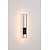 baratos Iluminação de Parede LED-lightinthebox luzes de parede led para interior retângulo preto luz única luz montada na parede moderna iluminação de parede de metal led para quarto sala de jantar lâmpada de cabeceira sala de estar