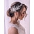 お買い得  ヘアスタイリングアクセサリー-クリスタル花嫁の結婚式のヘアコームシルバーラインストーンブライダルヘアクリップ女性と女の子のためのキラキラヘアピース宝石のヘアアクセサリー