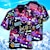 cheap Men&#039;s Camp Shirts-Men&#039;s Shirt Summer Hawaiian Shirt Graphic Prints Beer Turndown Yellow Blue Purple Green Casual Hawaiian Short Sleeve Print Button-Down Clothing Apparel Tropical Fashion Hawaiian Soft