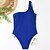 cheap Women&#039;s Swimwears-Women&#039;s Swimwear One Piece Normal Swimsuit Tassel One Shoulder Solid Color Black Pink Red Royal Blue Purple Bodysuit Bathing Suits Sports Beach Wear Summer