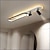 tanie oprawy oświetlenia punktowego-lampy sufitowe led ściemniane do salonu 80 cm reflektory lampy sufitowe czarne obrotowe oświetlenie szynowe trójkolorowe przyciemniane reflektory sufitowe 3-kierunkowe do sklepu odzieżowego