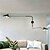 voordelige Wandverlichting voor binnen-eenvoudige stijl schommel wandlamp met koepel lampenkap 1-2 licht zwarte wandlamp geschikt voor gang entree slaapkamer eetkamer e26/e27 lamp