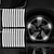 お買い得  車用装飾ストリップ-40 個の車のホイールハブ反射ストリップステッカー車のオートバイホイール強力な反射警告ステッカータイヤリム反射デカール車のアクセサリー