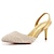 ieftine Pantofi de Mireasă-Pentru femei pantofi de nunta Bling Bling Pantofi Mărime Plus Size Pantofi Spumante Pantofi de mireasa Imitație de Perle Toc Stilat Vârf ascuțit Elegant Imitație Piele Loafer Alb Auriu Bej