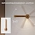 Недорогие Бра-светодиодный настенный светильник, деревянный, вращающийся на 360 °, магнитный, съемный, с бесступенчатым затемнением, перезаряжаемый настенный светильник, USB-ночник для спальни, гостиной