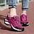 olcso Női tornacipők-Női Túracipők Hegymászó cipők rezgéscsillapító Légáteresztő Viselhető Könnyű Túrázás Szabadtéri Gumi Nyár Tavasz Fushcia Fekete Bíbor