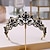 cheap Hair Styling Accessories-Baroque Crowns for Women Queen Crown Gothic Tiara Crystal Crown for Women Princess Tiara for Girls Vintage Tiara for Wedding Crown for Brides (Black)