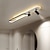 tanie oprawy oświetlenia punktowego-lampy sufitowe led ściemniane do salonu 80 cm reflektory lampy sufitowe czarne obrotowe oświetlenie szynowe trójkolorowe przyciemniane reflektory sufitowe 3-kierunkowe do sklepu odzieżowego