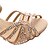 olcso Latin cipők-Női Latin cipő Professzionális Csillogó cipő Stílusos Csillogó csillogás Fém csat Felnőttek Sárgásbarna Fekete