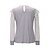 cheap Blouses &amp; Shirts-Women&#039;s Shirt Blouse Pink Gray Mesh Patchwork Plain Casual Long Sleeve Round Neck Basic Regular Puff Sleeve S