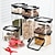 preiswerte Küchen-Aufbewahrung-versiegelte Dosen Körner Küche zur Aufbewahrung von Lebensmittelqualität transparente Kunststoffdosen Box Snack Trockenwaren Tee Vorratsbehälter Küchenartikel