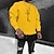 Χαμηλού Κόστους Ανδρικά 3D φούτερ-Ανδρικά Κάνε στην άκρη Μαύρο Λευκό Κίτρινο Κρασί Πράσινο Χακί Στρογγυλή Ψηλή Λαιμόκοψη Συμπαγές Χρώμα Υπερμεγέθη Αθλήματα &amp; Ύπαιθρος Causal Streetwear Καυτή σφράγιση Κομψό στυλ street