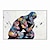 זול אומנות רחוב-עבודת יד מצוירת בעבודת יד קיר ציור שמן מודרני ציור מופשט חשיבה איש גרפיטי ציור בד קישוט בית תפאורה קנבס מגולגל ללא מסגרת לא מתוח