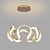 baratos Design Circular-luz pendente led 50 cm anel de 1 luz design de círculo acabamentos pintados em alumínio regulável luxuoso estilo moderno sala de jantar quarto lâmpadas pendentes 110-240v apenas regulável com