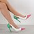 cheap Women&#039;s Heels-Women&#039;s Heels Stilettos Party Beach Sequin Pumps Pointed Toe Minimalism PU Leather Satin Buckle White