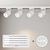 Χαμηλού Κόστους φωτιστικά σποτ-κιτ φωτισμού led κομματιού με ρυθμιζόμενη ρυθμιζόμενη χάντρες προβολέων οροφής 1 κεφαλής τηλεχειριστήριο rc spot φώτα ρυθμιζόμενη κεφαλή φωτός για τονισμένο φωτισμό εργασιών 7w/12w 110-240v
