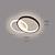 billige Dæmpbart loftlys-led loftslys cirkel design 35cm loftslampe moderne kunstnerisk metal akryl stil trinløs dæmpning soveværelse malet finish lys 110-240v kun dæmpbar med fjernbetjening