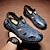 ieftine Încălțăminte manuală pentru bărbați-Bărbați Unisex Sandale Sandale de moda Sandale din piele Pantofi lucrați manual Casual Stiluri de Plajă În aer liber Zilnic PU Respirabil Panglică Maro Deschis Maro Închis Negru Vară Primăvară
