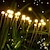 abordables Luces de camino y linternas-2/4 paquetes de luces solares de luciérnaga para exteriores a prueba de agua dos modos de luz persistente e intermitente 6/8/10 cabezas blanco cálido blanco multicolor