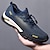 cheap Men&#039;s Shoes-Men&#039;s Sneakers Sporty Casual Outdoor Daily Walking Shoes Synthetics Breathable Black Blue Gray Color Block Spring Summer
