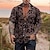 tanie męskie koszule boho-Męskie Koszula Koszula hawajska Koszula Boho Kwiaty W Tureckie Wzory Wzory graficzne Kubański kołnierz Biały Wino Zielony Codzienny Hawajskie Krótki rękaw Nadruk Przycisk w dół Odzież Tropikalny