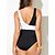 cheap Women&#039;s Swimwears-Women&#039;s Swimwear One Piece Normal Swimsuit Quick Dry Color Block Black Bodysuit Bathing Suits Sports Beach Wear Summer
