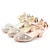 cheap Kids Dance Shoes-Girls&#039; Ballroom Dance Shoes Modern Shoes Performance Practice Party / Evening Bowknot Glitter Low Heel Thick Heel Round Toe Buckle Children&#039;s Silver Pink Gold