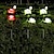 Недорогие Подсветки дорожки и фонарики-солнечные садовые фонари в виде лотоса, наружные украшения, водонепроницаемые светодиодные фонари, светодиодные фонари для дорожки, двор, внутренний двор, газон, ландшафтное освещение, 1x 2x