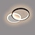 billige Dæmpbart loftlys-led loftslys cirkel design 35cm loftslampe moderne kunstnerisk metal akryl stil trinløs dæmpning soveværelse malet finish lys 110-240v kun dæmpbar med fjernbetjening