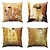 cheap Throw Pillows,Inserts &amp; Covers-Famous Painting Double Side Pillow Cover 4PC Gustav Klimt Soft Decorative Square Cushion Case Pillowcase for Bedroom Livingroom Sofa Couch Chair