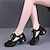 cheap Dance Sneakers-Women&#039;s Dance Sneakers Dance Shoes Practice Square Dance Party Collections Fashion Simple Style Flat Heel Round Toe Lace-up Adults&#039; Black White
