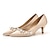ieftine Pantofi de Mireasă-Pentru femei pantofi de nunta Pantofi pumps Cadouri de Valentin Petrecere Tocuri de nunta Pantofi de mireasa Pantofi de domnișoară de onoare Piatră Semiprețioasă Imitație de Perle Franjuri Toc Mic