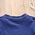 abordables T-shirts et chemises pour garçons-T-shirt Tee Enfants Garçon Automatique Manche Courte Coton Haut pour enfants Casual Mode Eté Noir Bleu foncé 3-6 Y