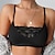 cheap Super Sale-Women&#039;s Wireless Bras Sports Bras Fixed Straps Deep U 3/4 Cup Breathable Pull-On Closure Lace Pure Color Cotton Date Casual Daily 1PC Sexy White Black / Bras &amp; Bralettes / 1 PC
